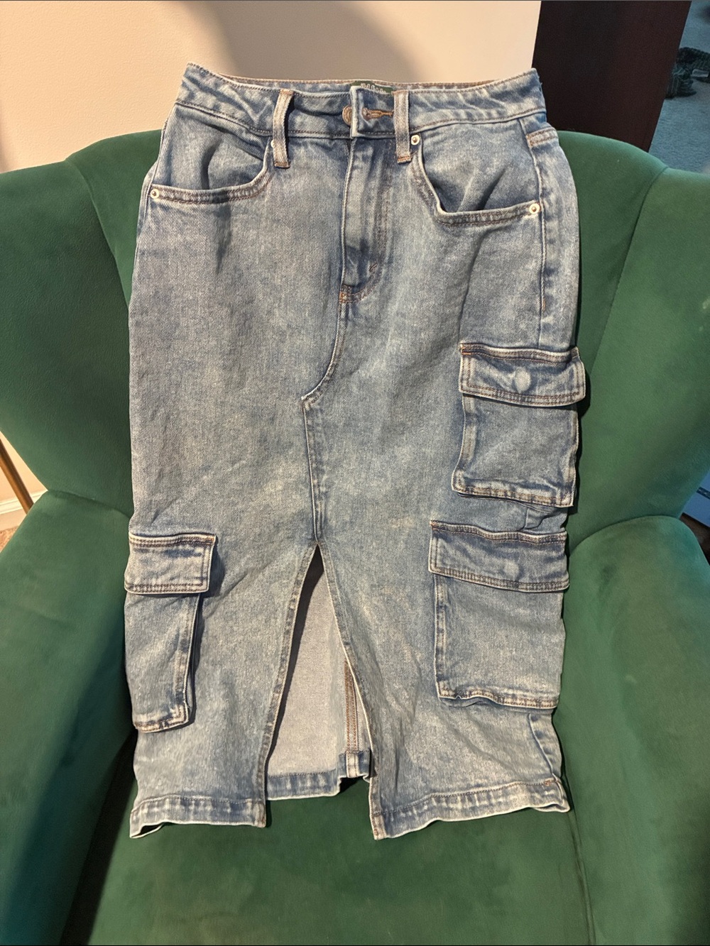 wild fable Light Blue Denim Cargo Shorts